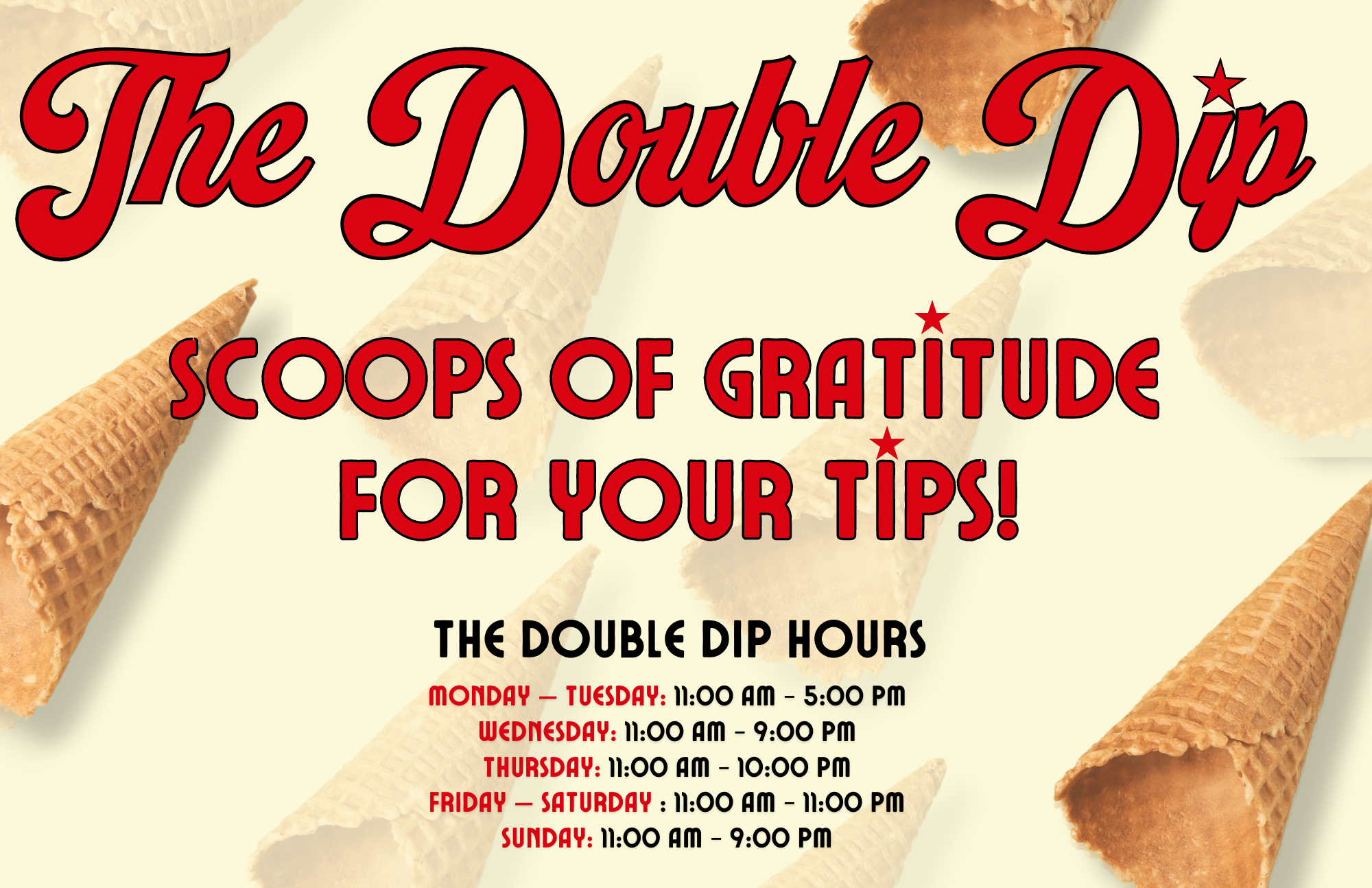 The Double Dip - Print Design