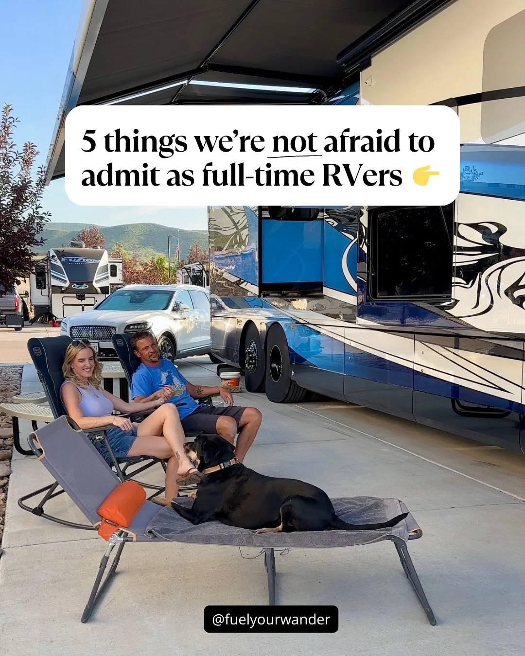 RV life confessions after living full time on the road for 3+ years 😅

We get comments all the time from people, &ldquo;this isn&rsquo;t camping&rdquo;. Trust us, we know! We&rsquo;re not camping, this is our full time home 🚍 

💭 Any of these surp