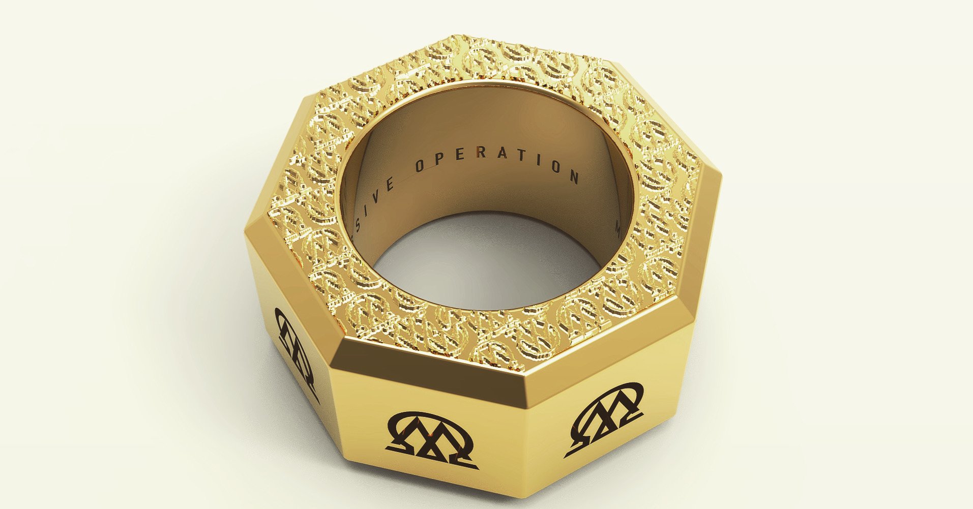 MODUS MONOGRAM RING 