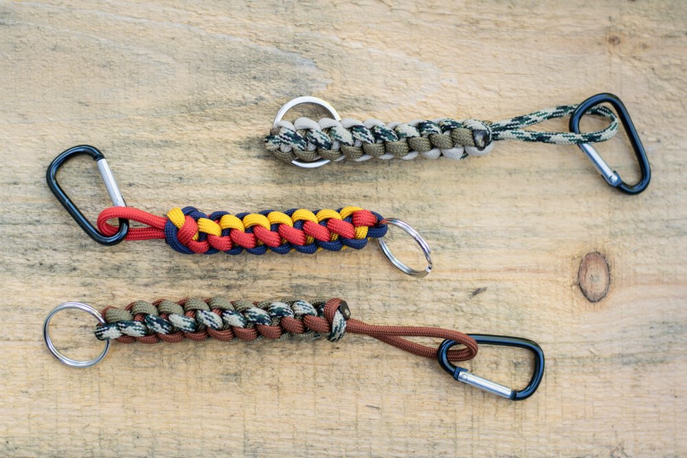 Paracord quick release key ring