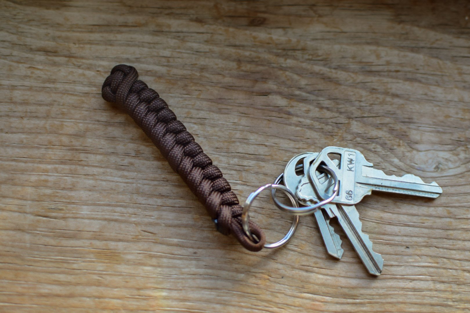 550 Paracord gift rounded braid keychain — Five Fifty Master Creations