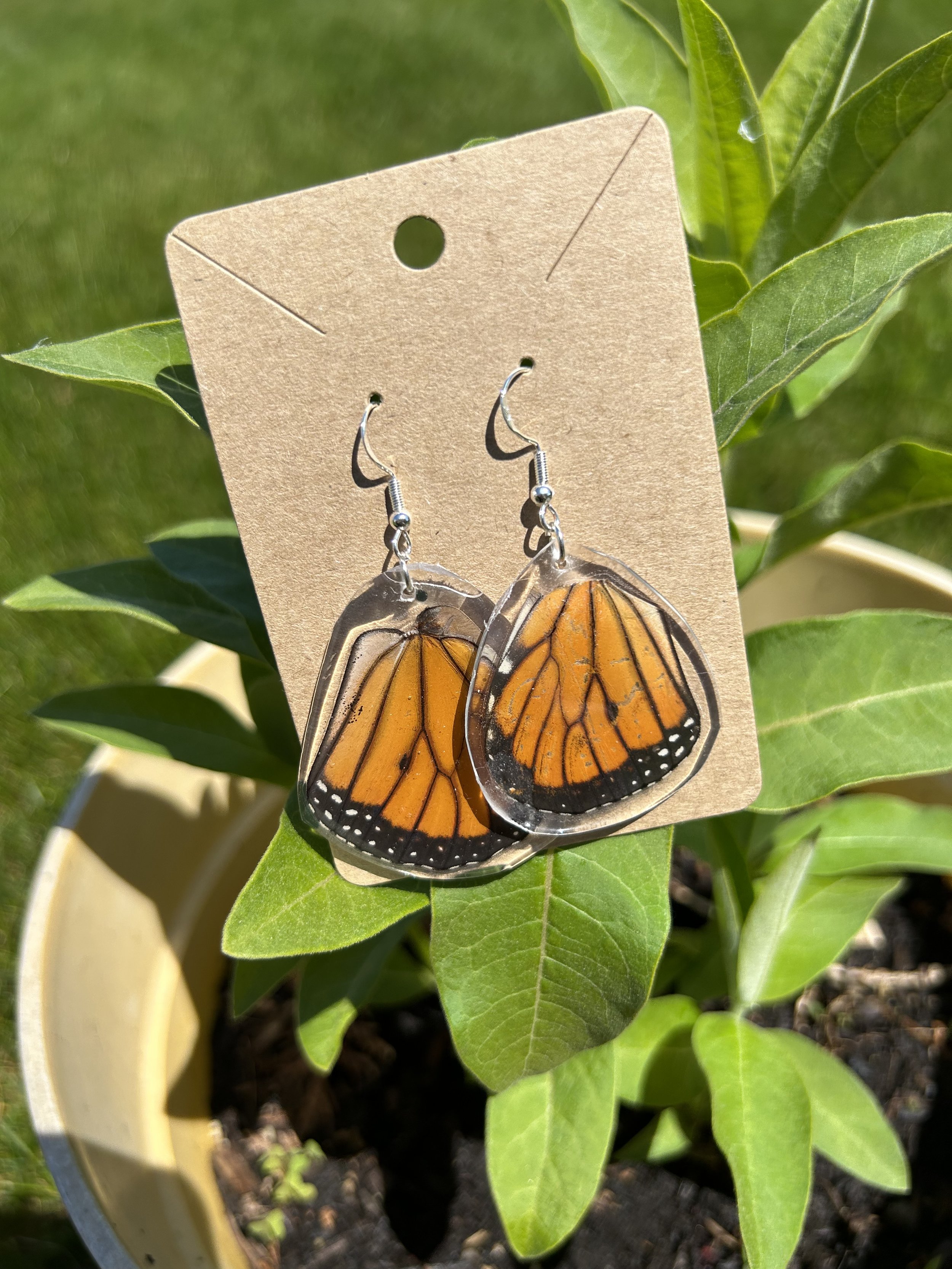 Hand Tooled Leather Life-like Iridescent Monarch Butterfly Wings Earrings  With Sterling Silver Hooks Autumn Butterfly Earrings - Etsy | Hand tooled  leather, Diy leather earrings, Leather jewelry