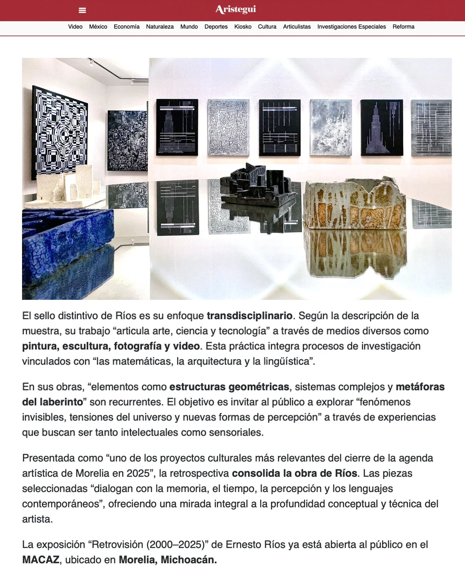 Ernesto Ríos Retrovisión (2000-2025) Aristegui Noticias