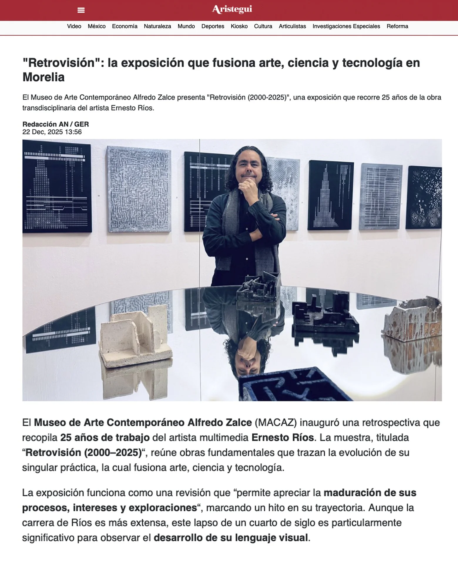 Ernesto Ríos Retrovisión (2000-2025) Aristegui Noticias