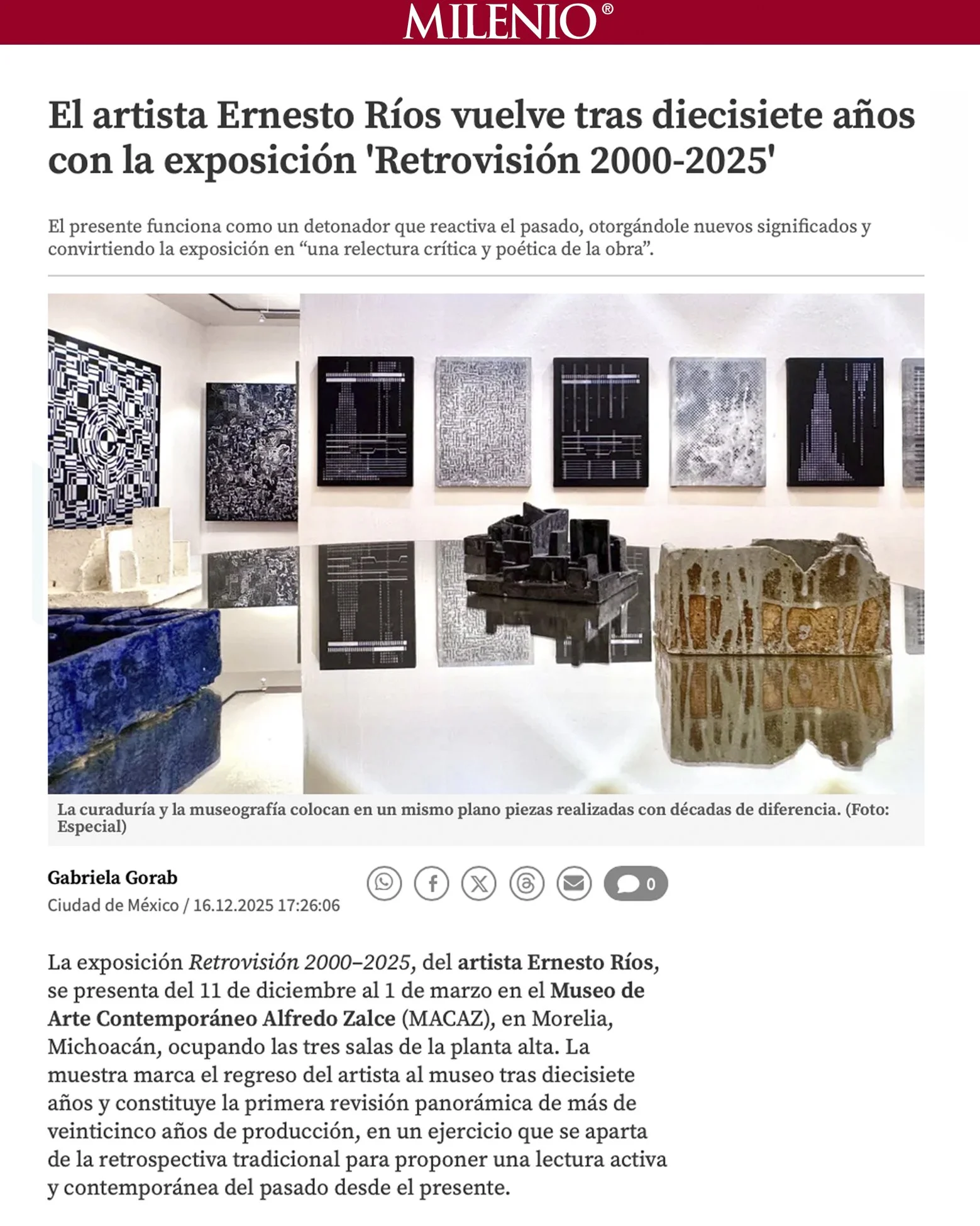 Ernesto Ríos Retrovisión (2000-2025) Noticias