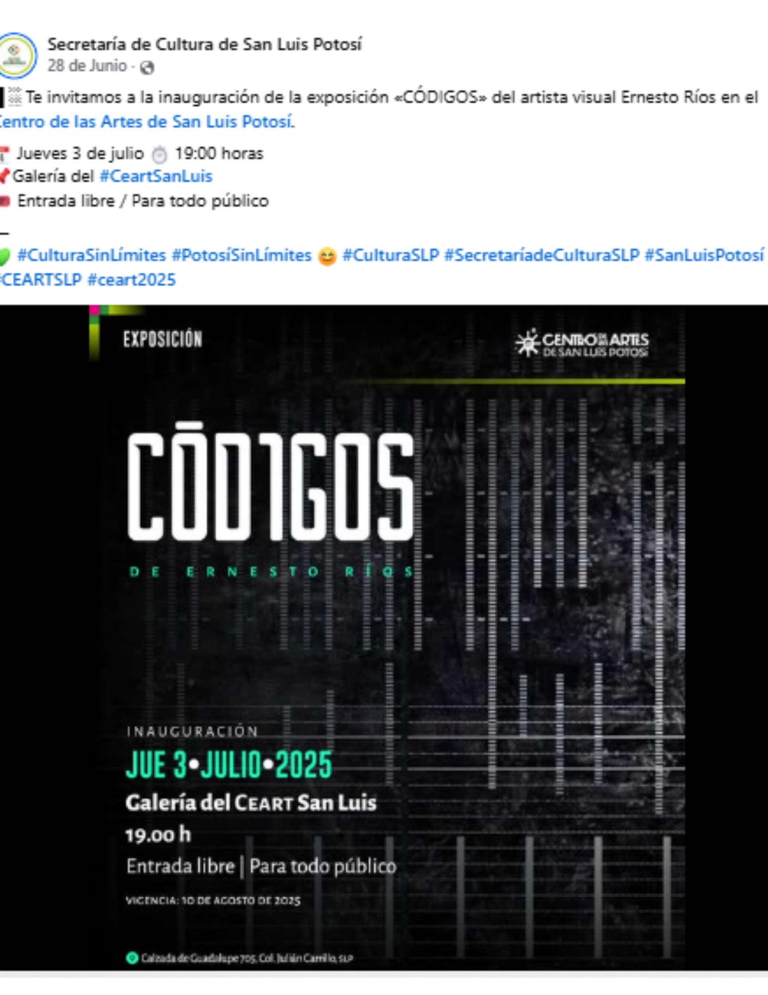 Ernesto Ríos. Códigos. Arte. Art Noticias News. Arte Contemporáneo. Contemporary art.