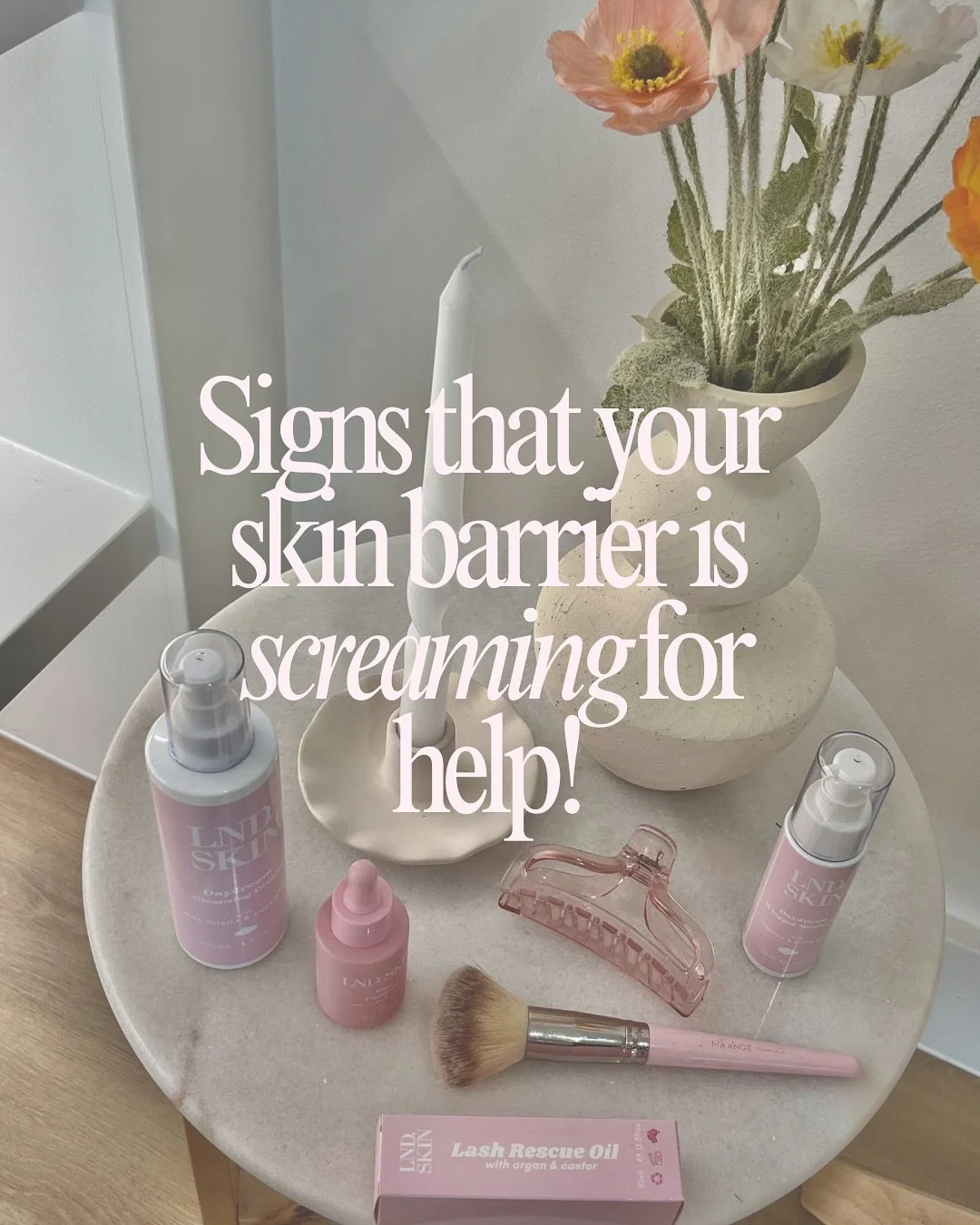 Signs your skin barrier is SCREAMING for help! But don&rsquo;t worry, we&rsquo;ve got your back ✨ Let&rsquo;s identify and help your skin heal together 🌱🩷 

Take our skin quiz (link in bio) to find the best routine for YOUR specific skin needs! 🧴