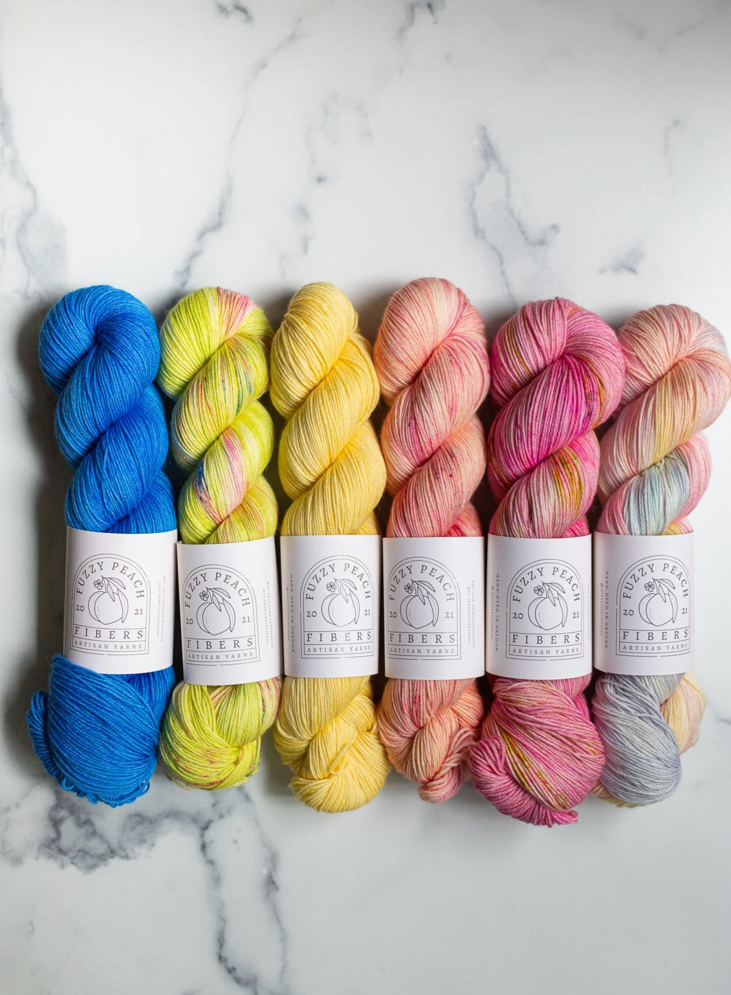 ReadyToShip Yarn — Fuzzy Peach Fibers