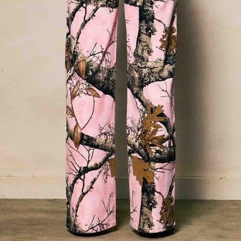 Vibrant M.i.U - PINK WOOD WIDE LEG JEANS
