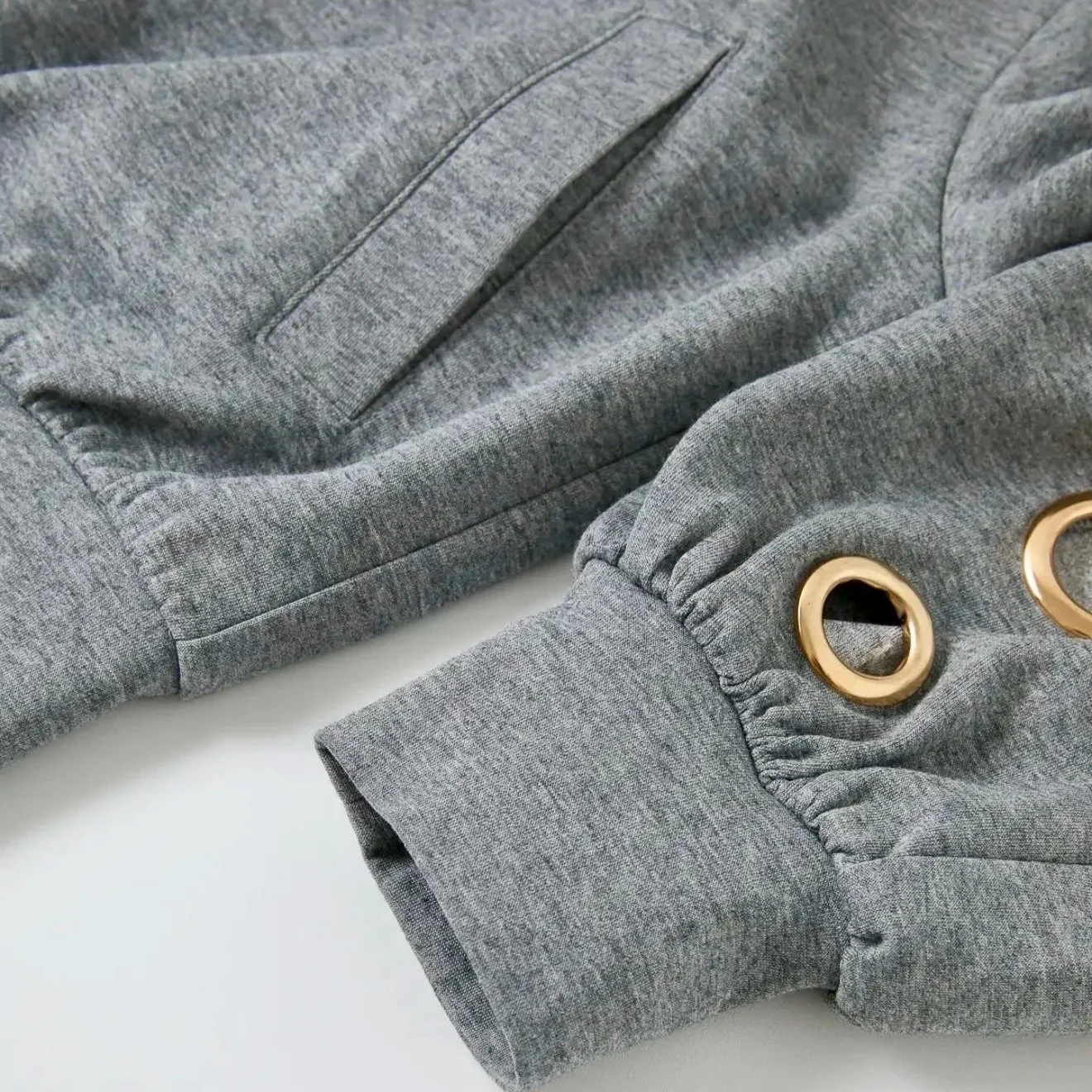 Rivir - Grommet Detail Sweat Jacket