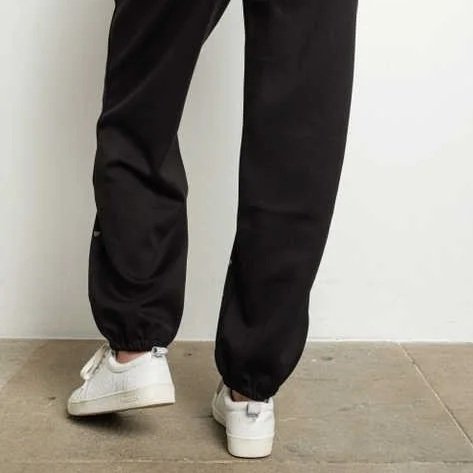 Kiwi - Rhinestone Hearts Elastic Waist Sweatpants Joggers