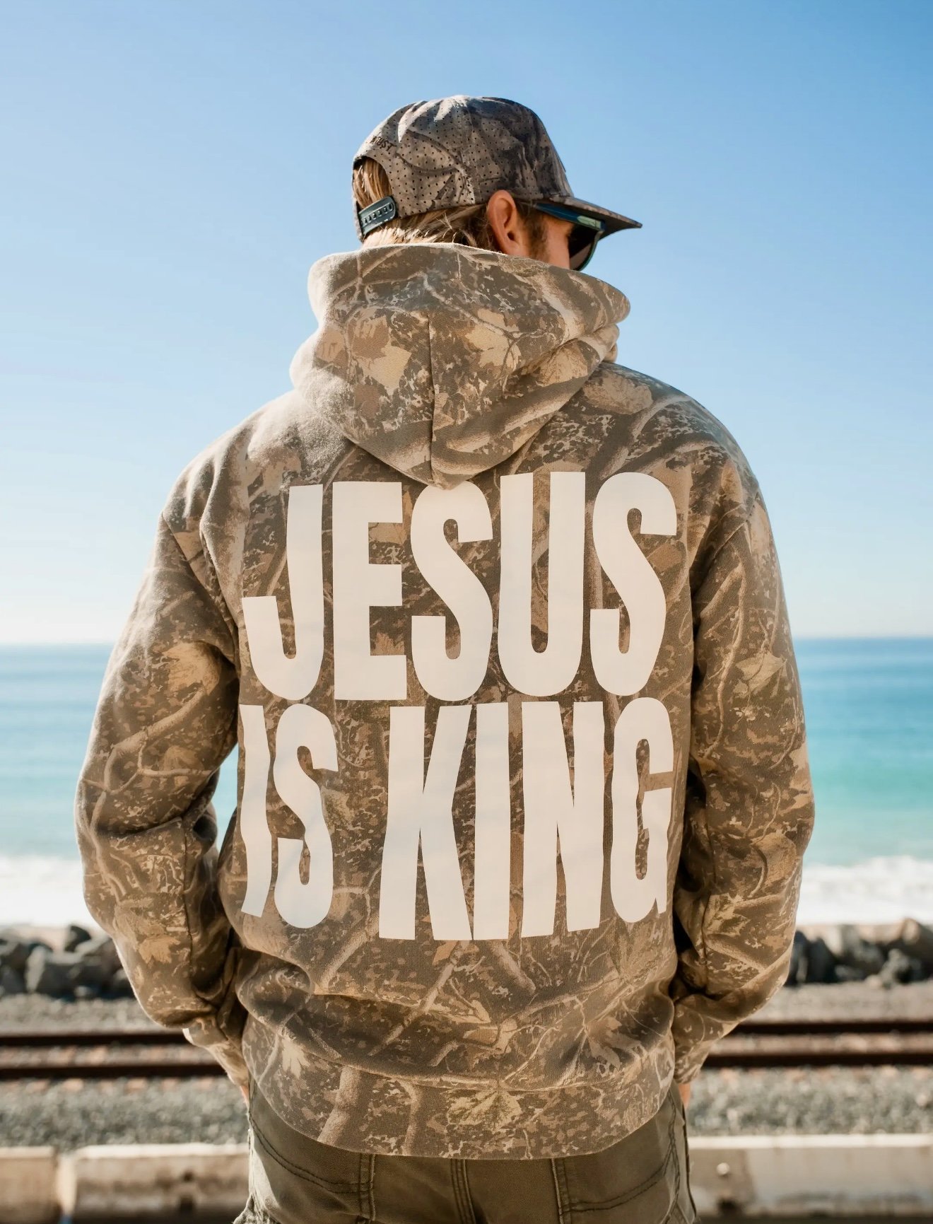 In God We Must - 'Jesus Is King' Camo Hoodie