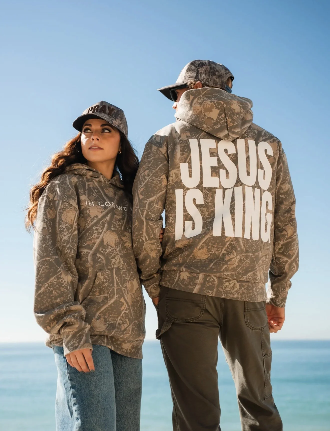 In God We Must - 'Jesus Is King' Camo Hoodie