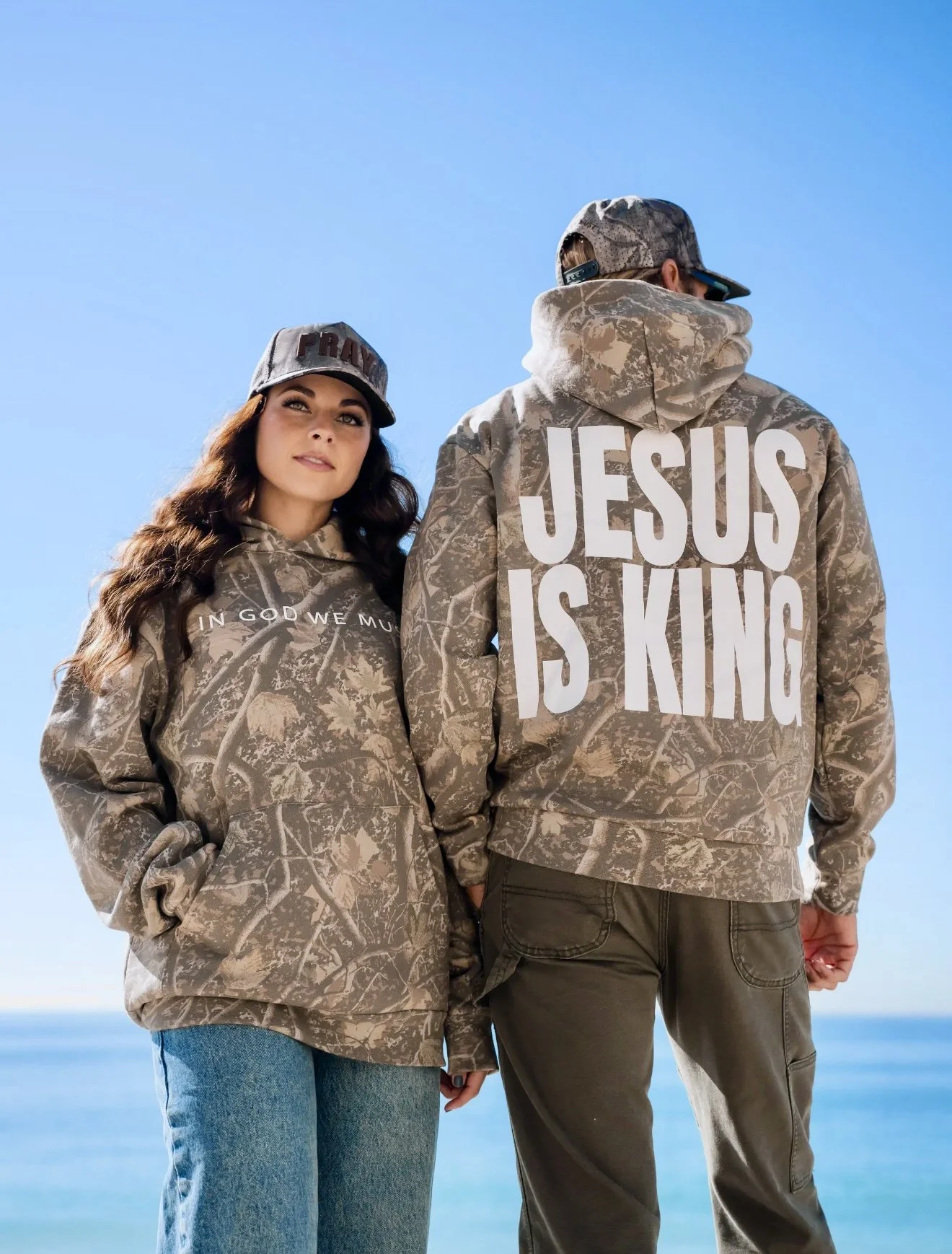 In God We Must - 'Jesus Is King' Camo Hoodie