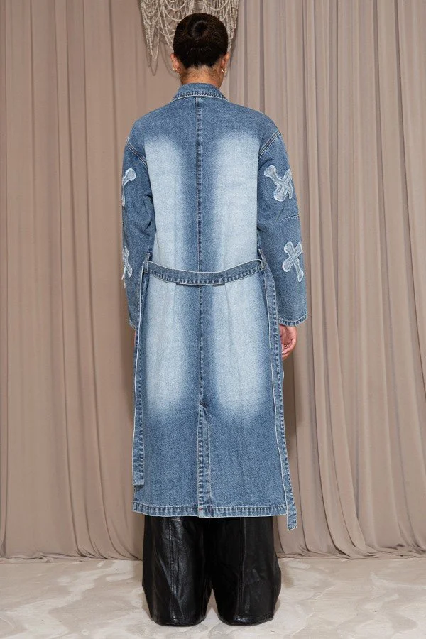 Rehab Lab - Cross Patch Trench Coat