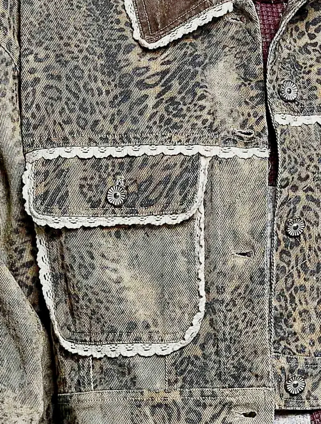 POL - CHOCO LEOPARD WOVEN JACKET