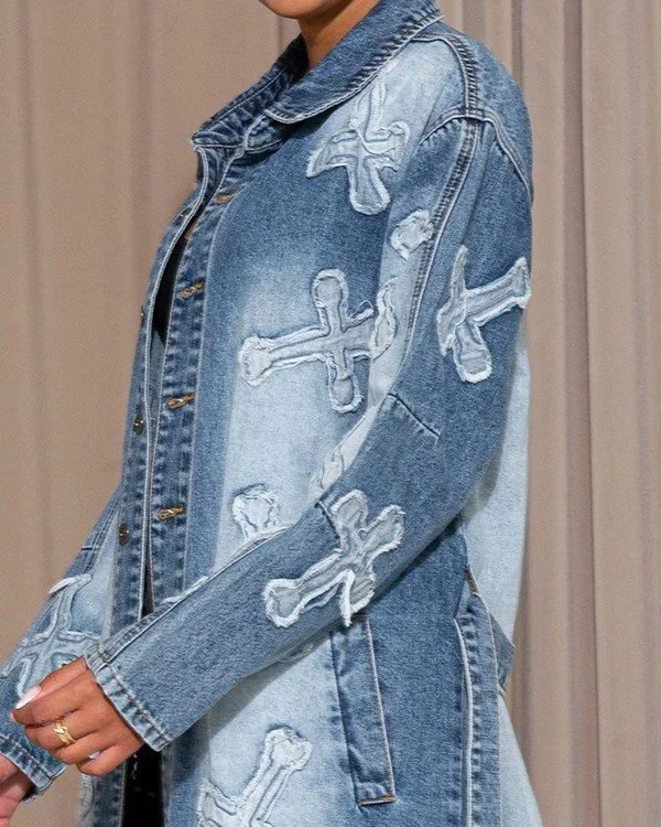 Rehab Lab - Cross Patch Trench Coat