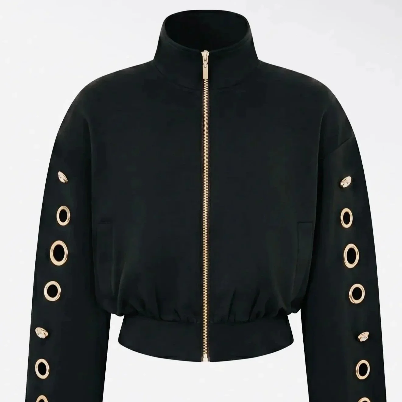 Rivir - Grommet Detail Sweat Jacket