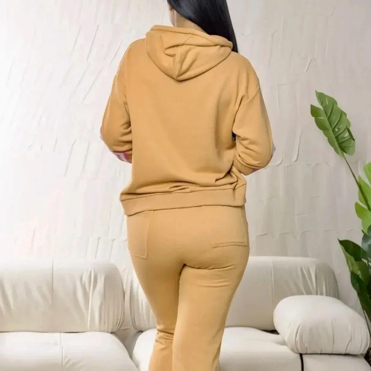 Balboa - Isabel Geometric Print Knit Hoodie and Jogger Set