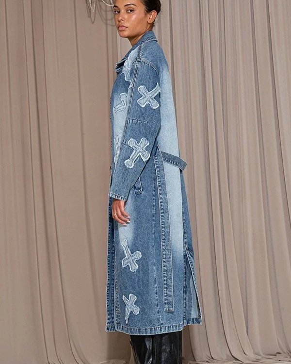 Rehab Lab - Cross Patch Trench Coat