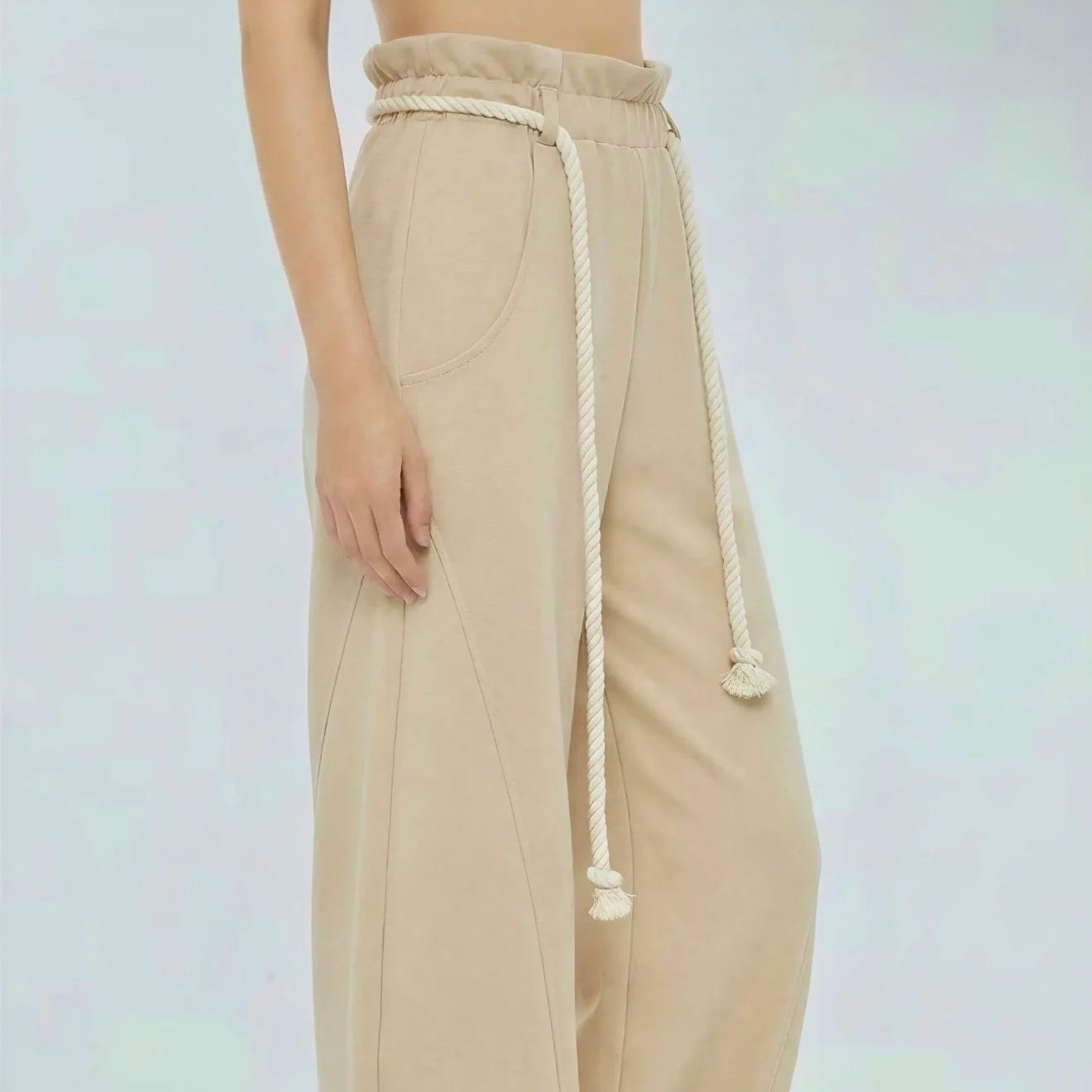 Rehab Lab - Driftline Rope Waist Wide-Leg Pants
