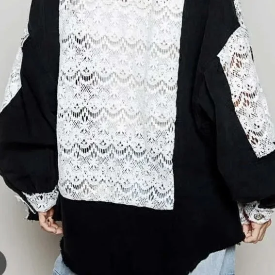 Vintage Oversize Lace Shacket - POL