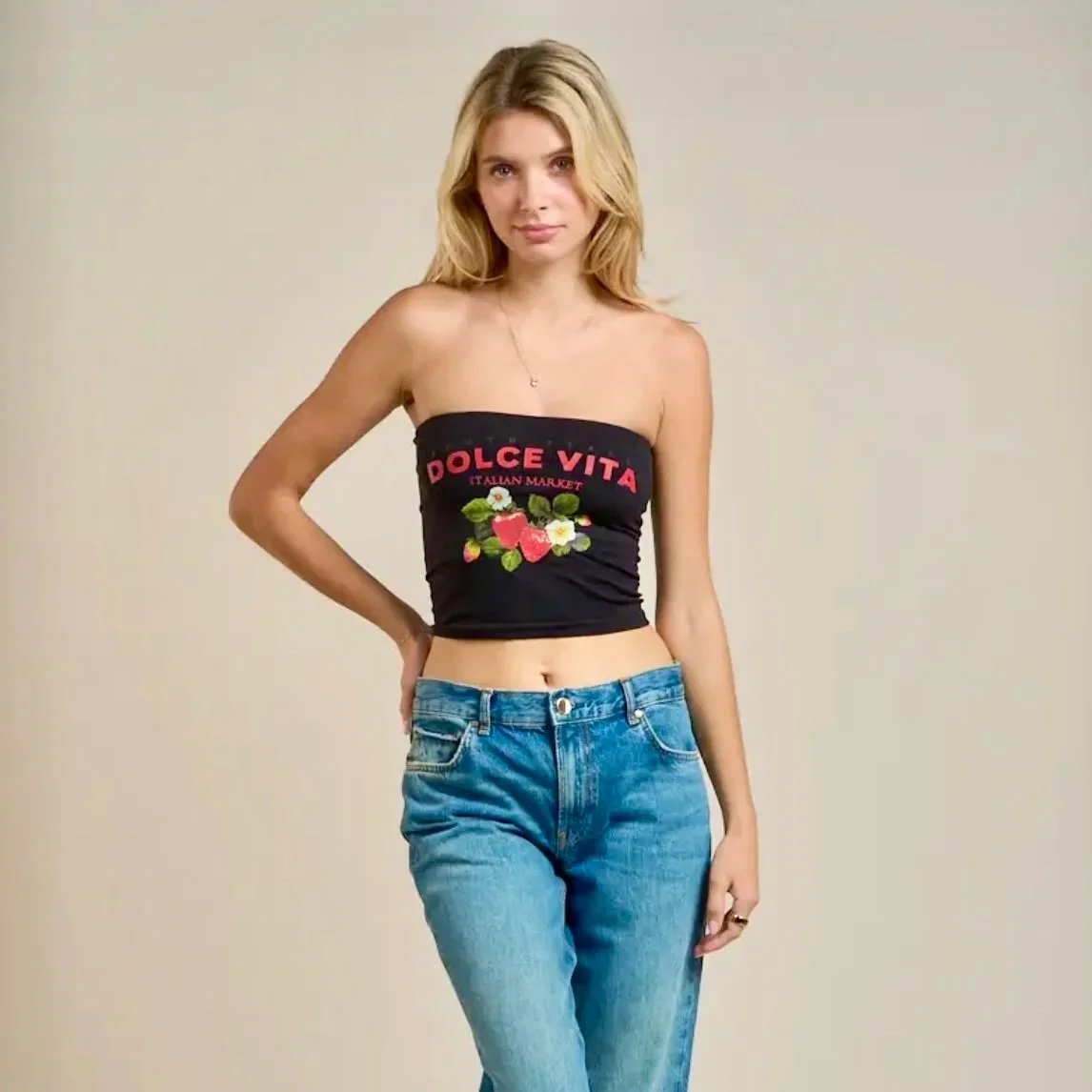 Dolce Vita Italian Market Tube Top