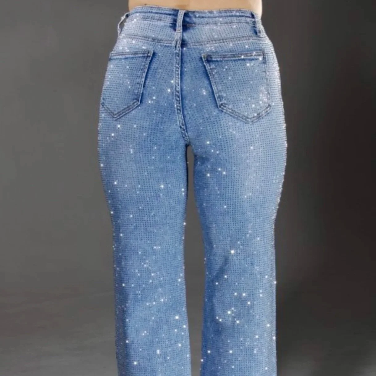 Nina Rossi Jeans - Beverly Hills Full Rhinestone Jeans
