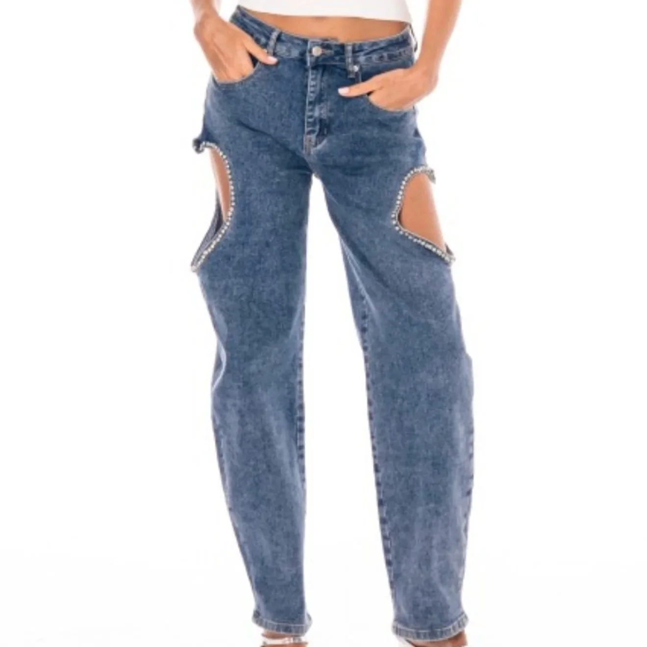Galita - Denim Cut Out Heart Jeans