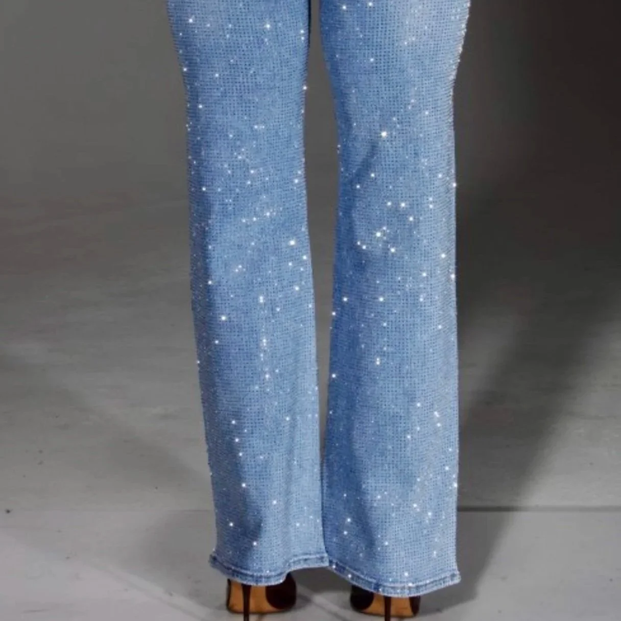 Nina Rossi Jeans - Beverly Hills Full Rhinestone Jeans