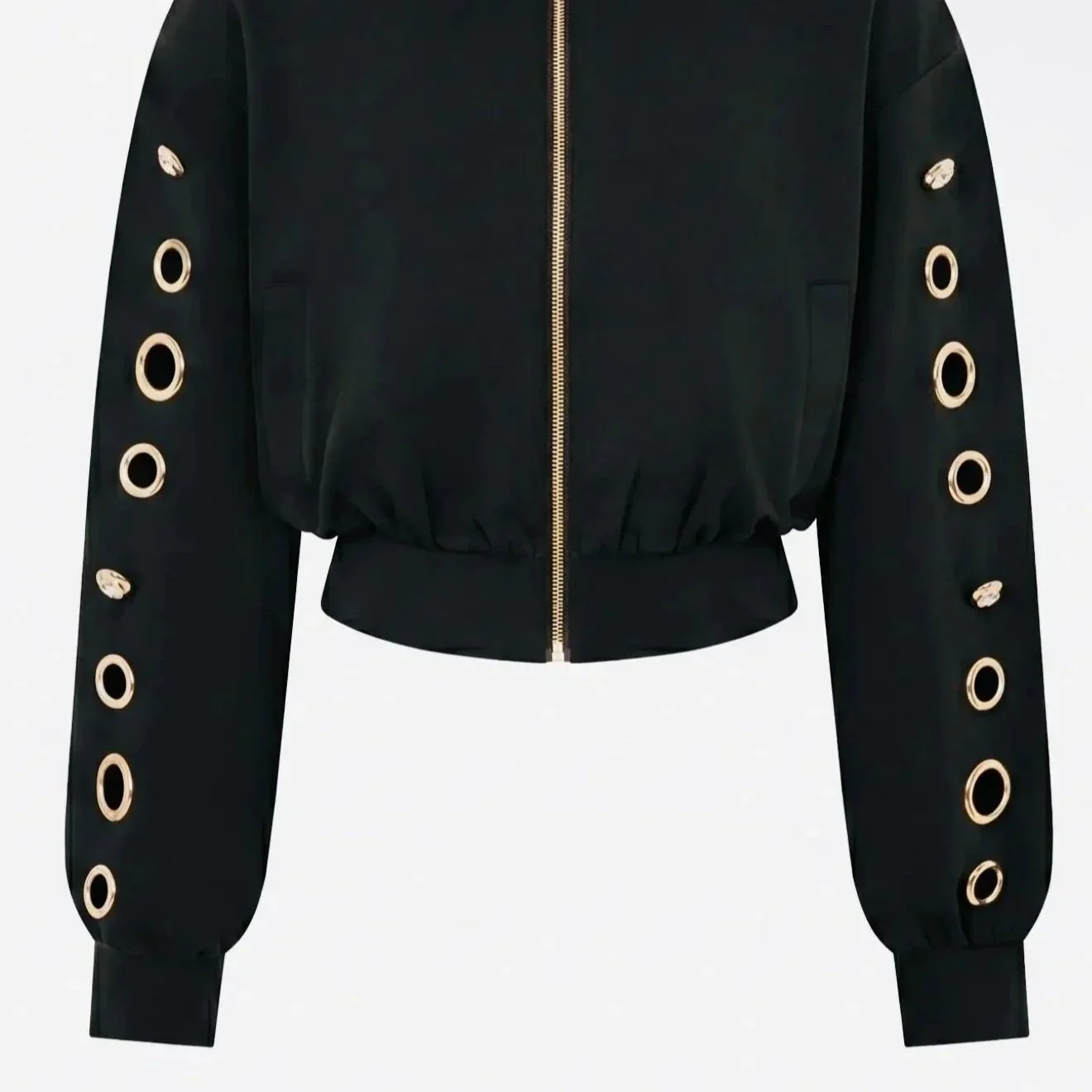 Rivir - Grommet Detail Sweat Jacket