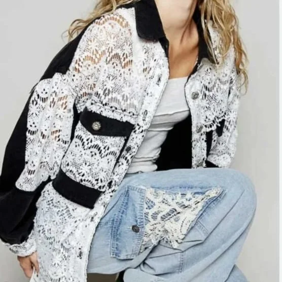 Vintage Oversize Lace Shacket