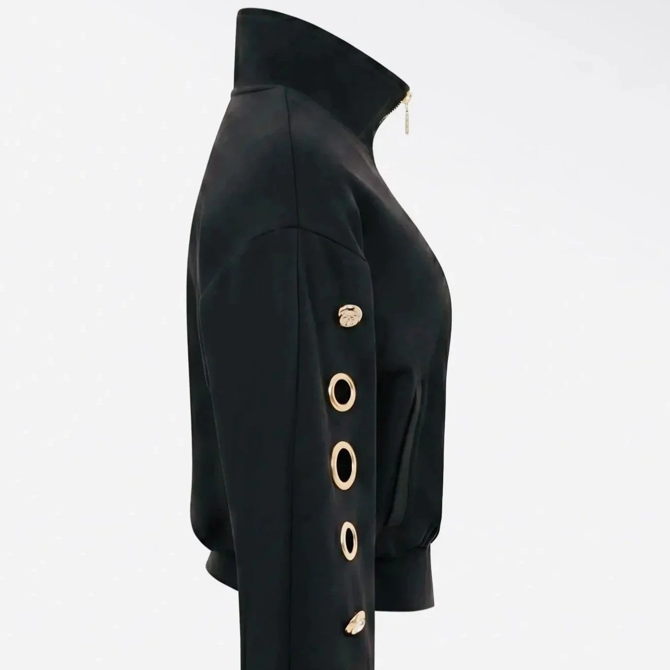 Rivir - Grommet Detail Sweat Jacket
