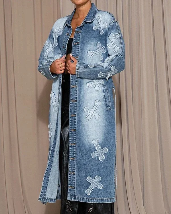 Rehab Lab - Cross Patch Trench Coat