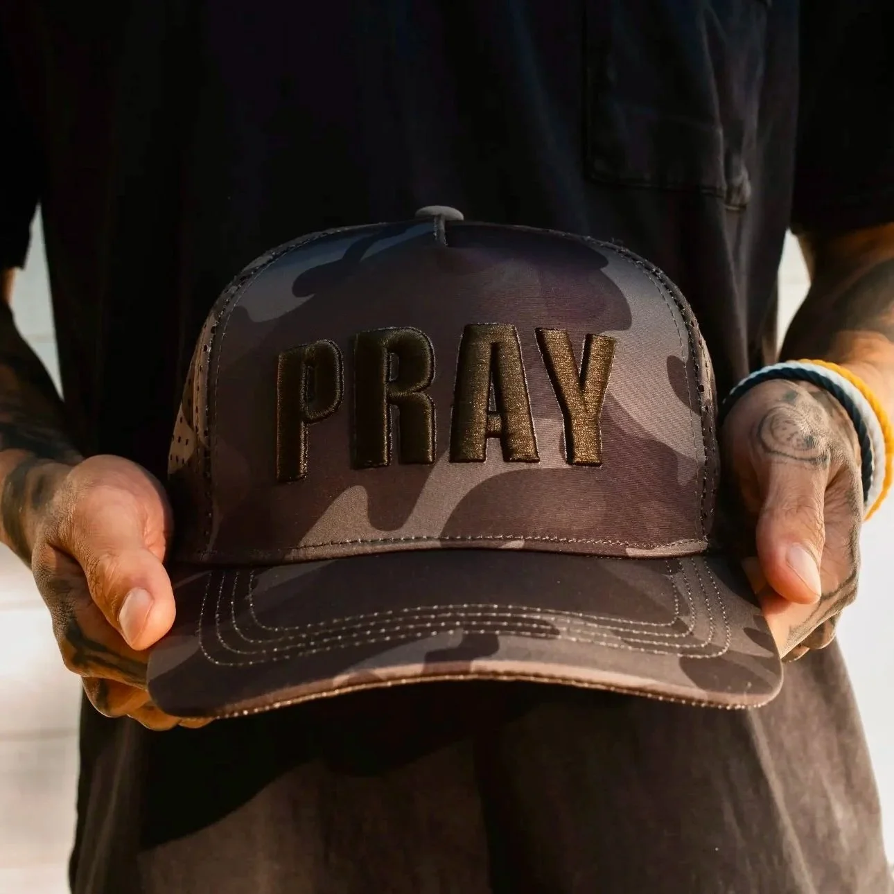 In God We Must - Pray- Camo Hat