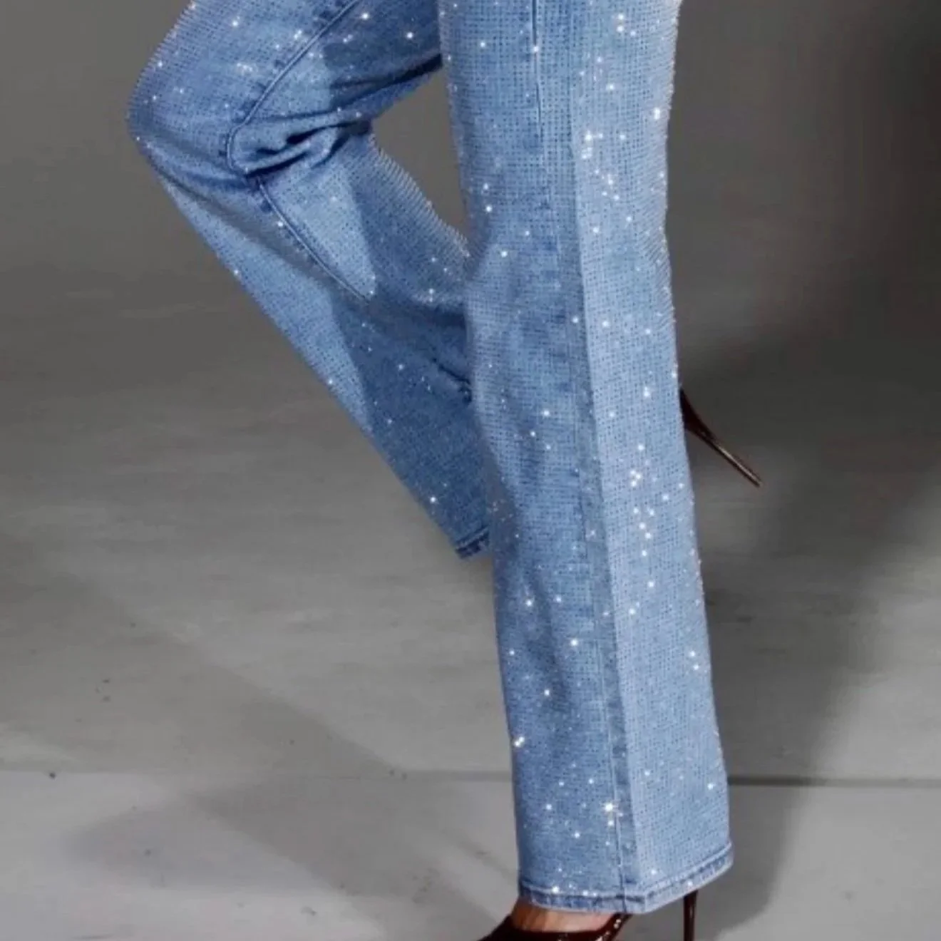 Nina Rossi Jeans - Beverly Hills Full Rhinestone Jeans