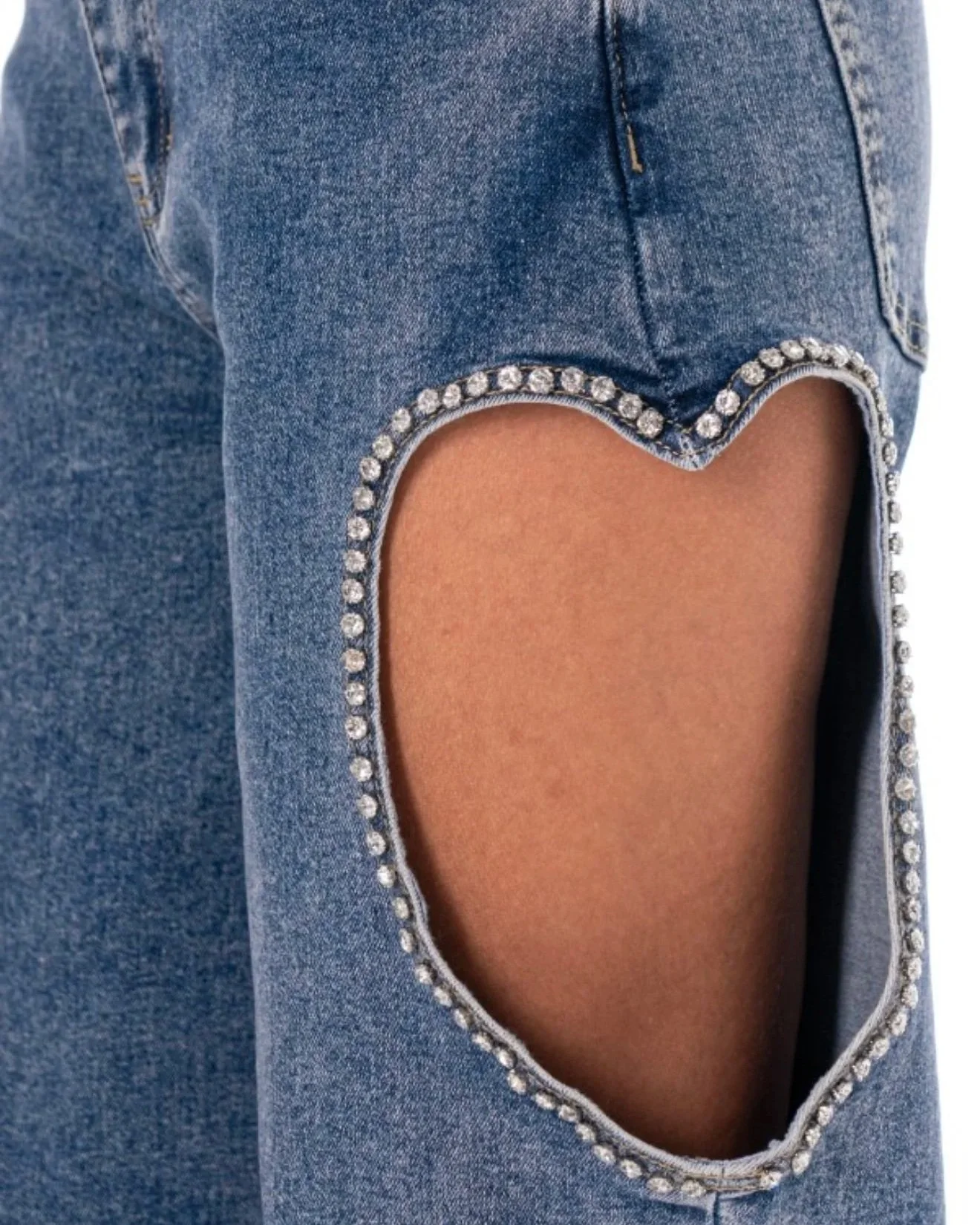 Galita - Denim Cut Out Heart Jeans