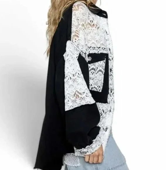 Vintage Oversize Lace Shacket - POL