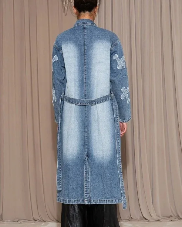 Rehab Lab - Cross Patch Trench Coat