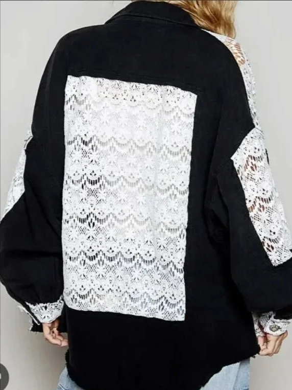 Vintage Oversize Lace Shacket - POL