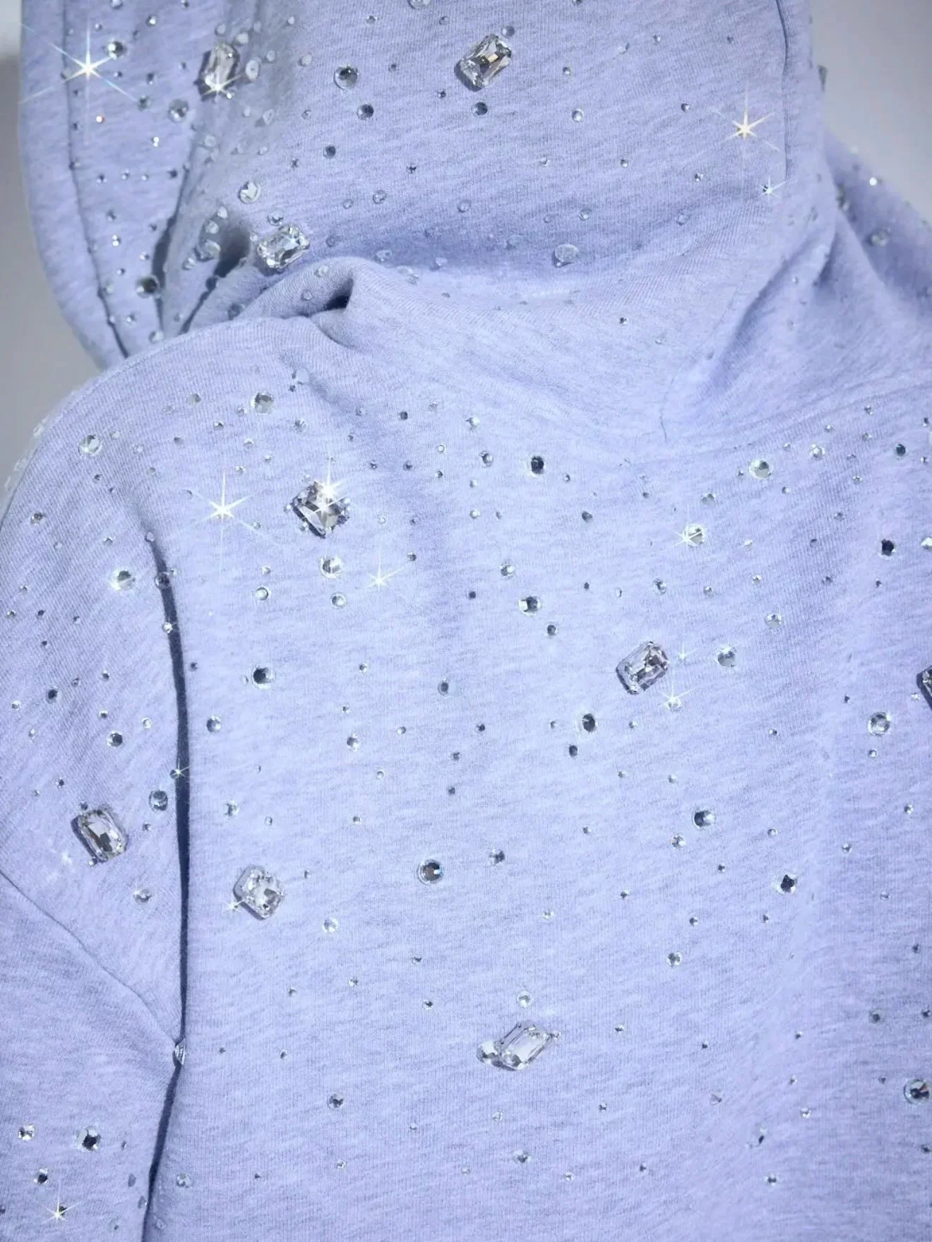 WFFS - Crop Rhinestone Hoodie