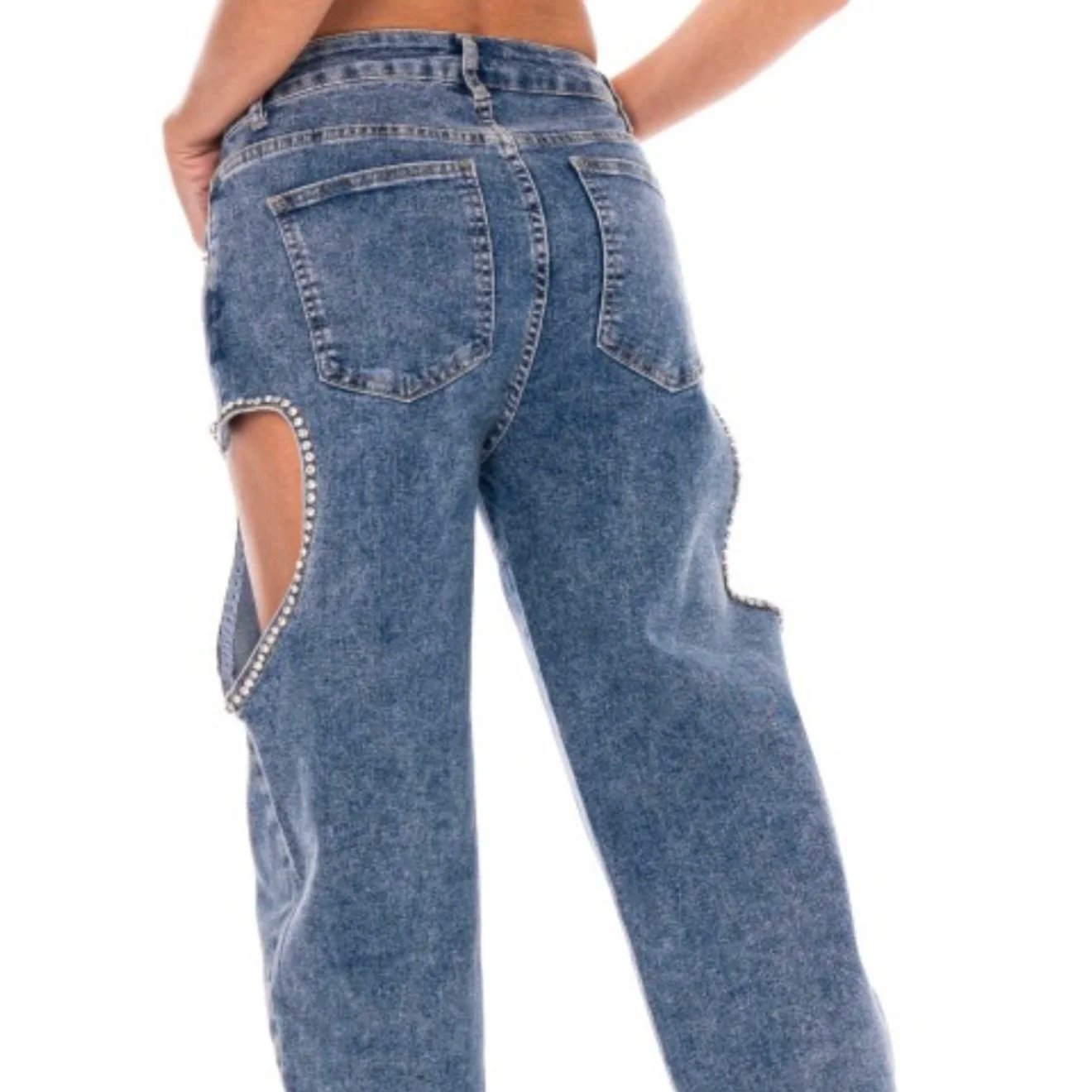 Galita - Denim Cut Out Heart Jeans