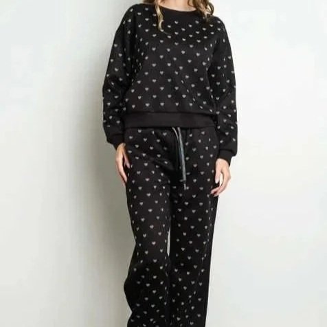 Kiwi - Hotfix Iridescent Hearts Sweatshirt