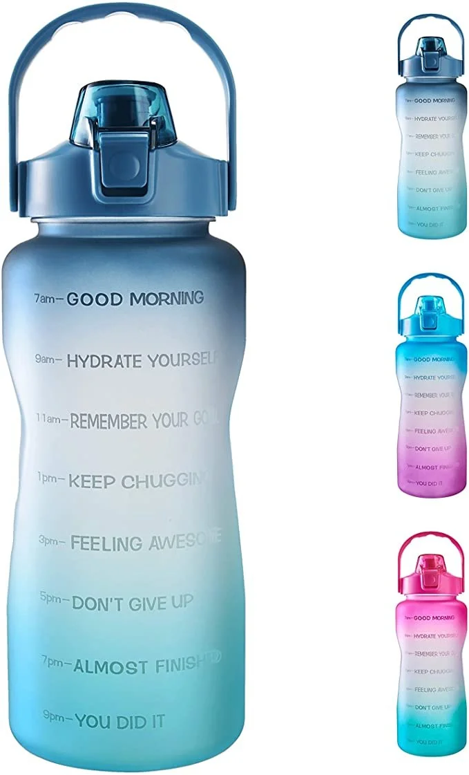 64oz Leakproof Motivational water bottle