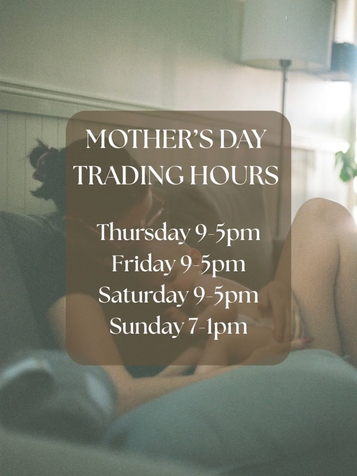 This weeks trading hours as follows honey bees 🤎