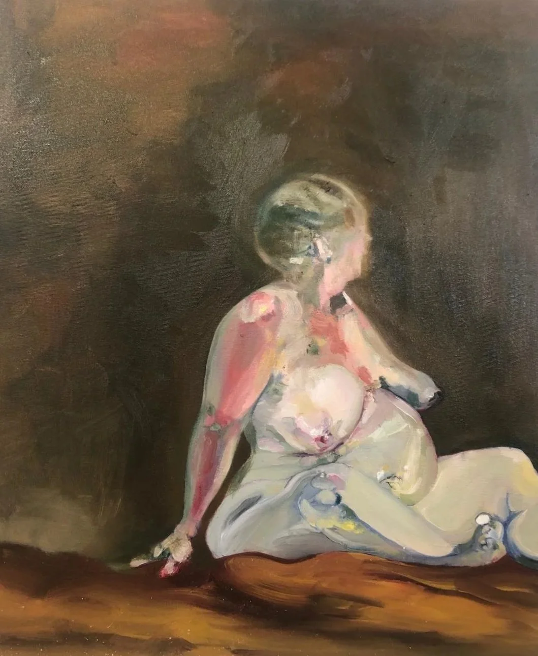 Nude I, 2025
Oil on gesso, 60 x 50cm
£3500