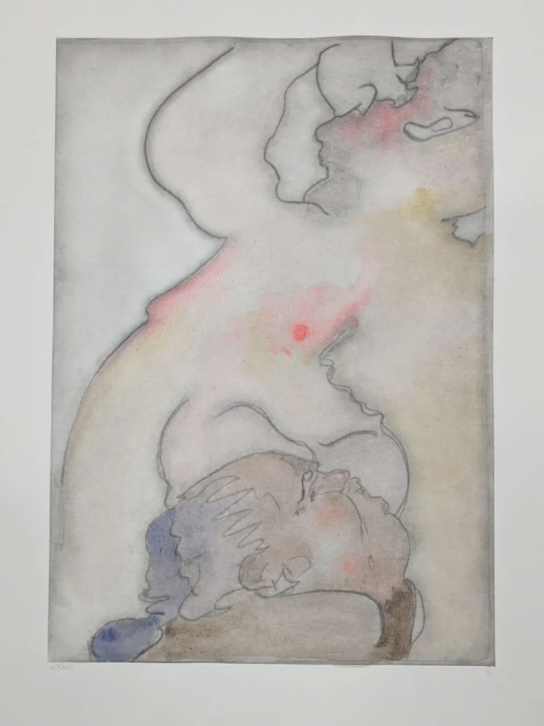 SALON I, 2024
Hand-coloured etching, 70x52cm
Variable editions of 5
Each £1700 framed
£1350 unframed