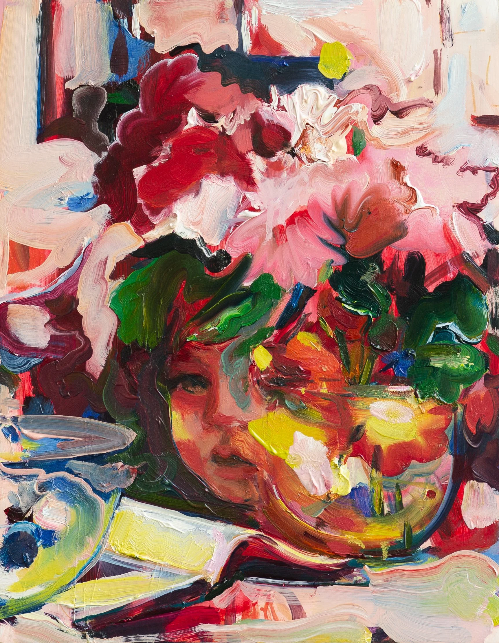 To Be At Hand, With My Curiosity, 2024
oil on board, 27.9x35.6cm
£2000