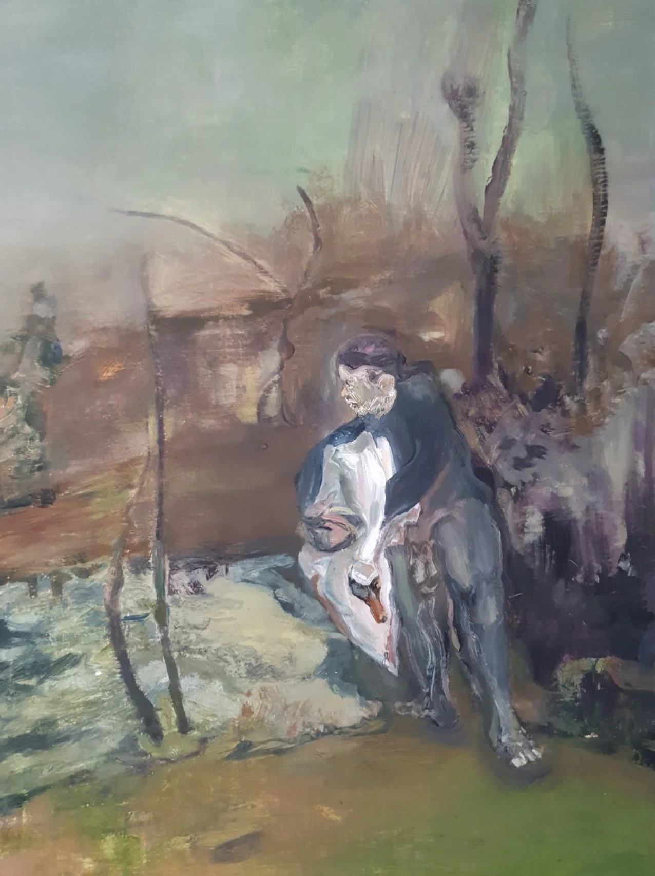 Poacher Be, 2026. Oil on gesso, 40 x 30cm 2700