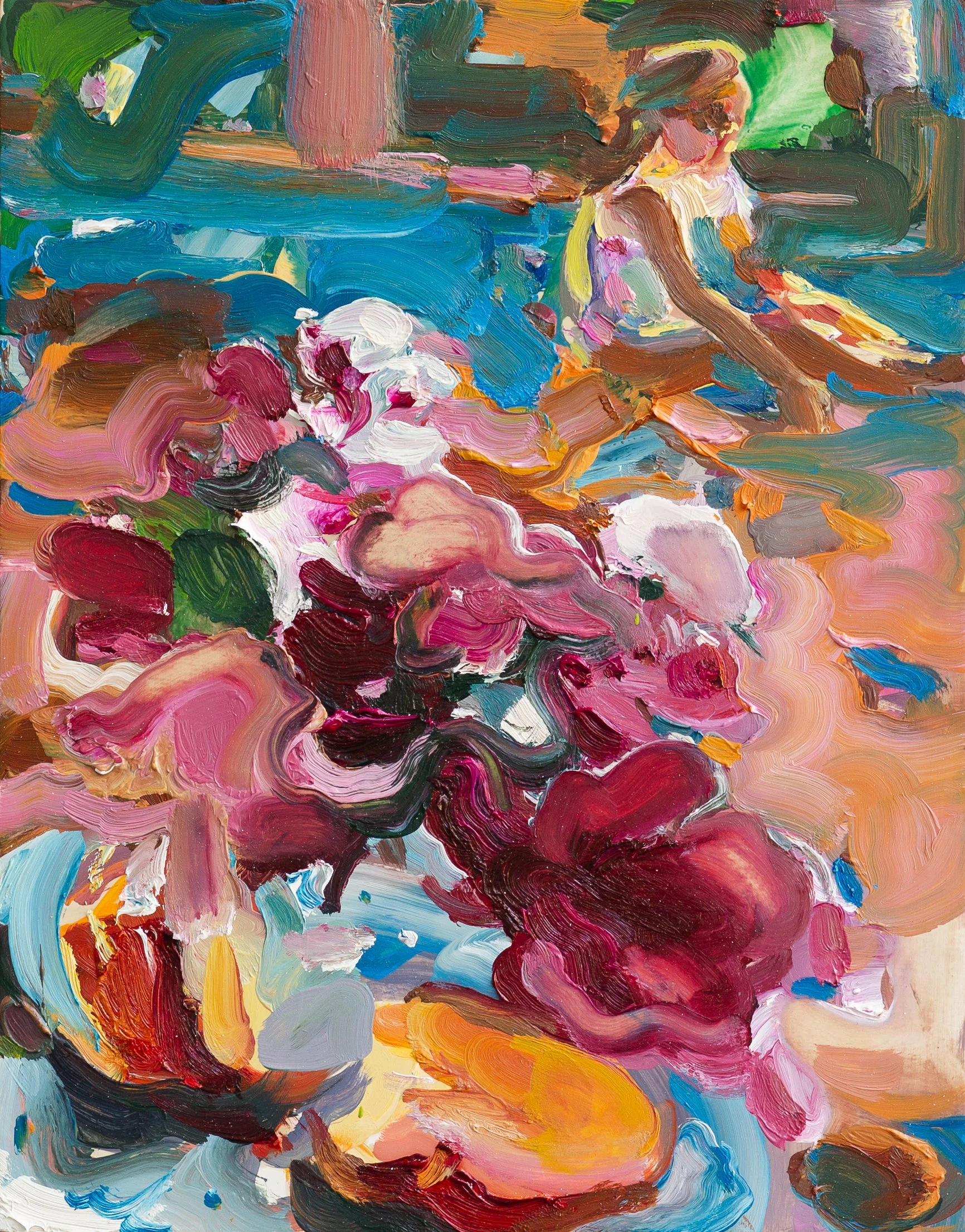 We Make Gardens Blow, 2024
Oil on board, 27.9x35.6cm
£2000